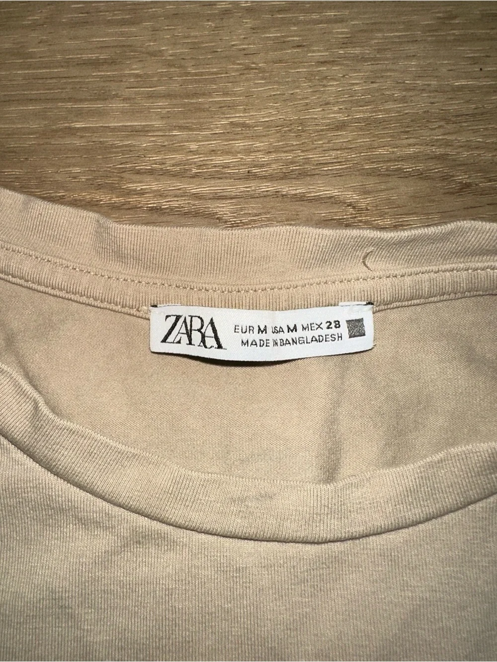 Zara Neutral Cropped Tank Top in Beige